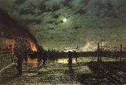 Atkinson Grimshaw In Peril painting